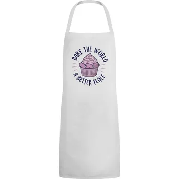 Kuchyňská zástěra Zástěra Bake The World A Better Place