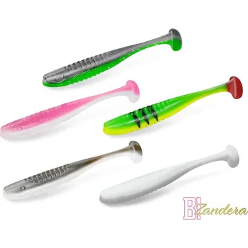 Umělá nástraha Delphin ZANDERA UVs 5ks 15cm MIX