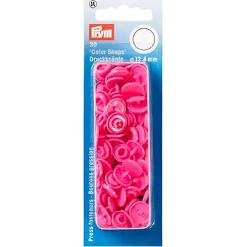 plastové patentky PRYM růžová 30ks