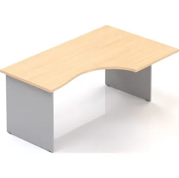 Psací stůl Rauman Kancelářský stůl Visio LUX 160x70/100 cm pravý Barva: Dub + doprava ZDARMA