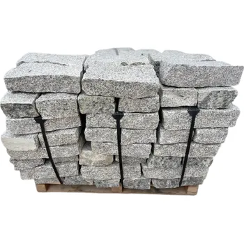 Zahradní obrubník Zahradní obrubník KS3 - štípaná žula - 10x20x40 cm šedá