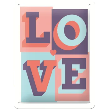 Plechová cedule Nostalgic Art Plechová Cedule Love
