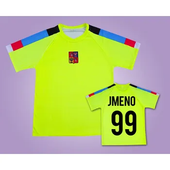 Fotbalový dres ČR sv. zelený s vlastním jménem Velikost: XL