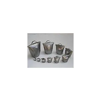 Pastevní zvonec švýcarský - plechový leštěný č. 1