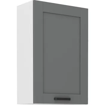 Kuchyňská skříňka Vysoká horní skříňka LUNNA TMAVĚ ŠEDÁ / BÍLÁ 60 G-90 1F