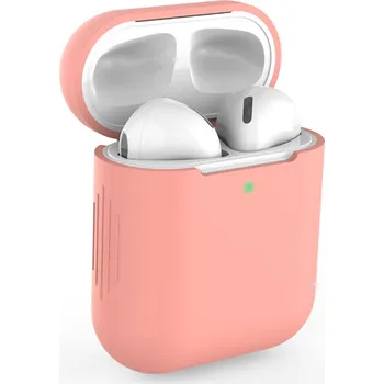 Příslušenství pro sluchátka Enem Jednobarevný obal na Airpods 1/2 - Coral APP1OAIR005