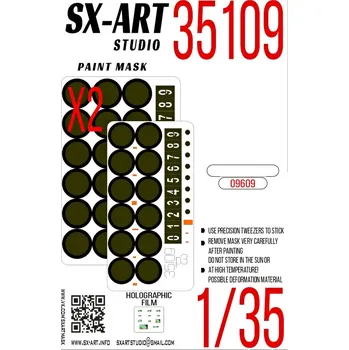 Plastikový model 1/35 Paint mask T-72B1 (TRUMP 09609)