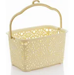 Košík na kolíčky MONAKO 23,5x15,5x13 cm krémový