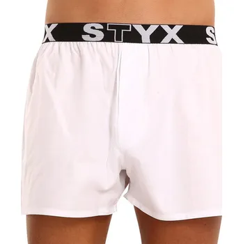 Trenýrky Pánské trenky Styx sportovní guma bílé (B1061) S Možnost vrácení zboží ZDARMA do 120 dnů!