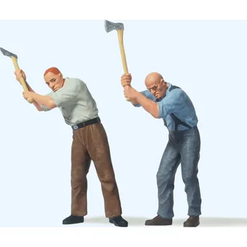 Modelová železnice Postavičky Dřevorubci G - Preiser 45086 (Zahradní železnice)