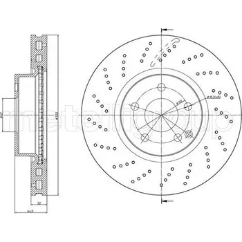 Brzdový kotouč Brzdový kotouč METELLI 23-1459FC