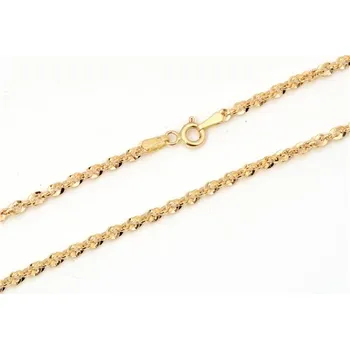 Řetízek Dámský řetízek ze žlutého zlata singapore 50cm ZLR1257F + DÁREK ZDARMA