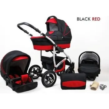 Kočárek Raf-Pol Baby Lux Largo 2v1 2023 Black Red