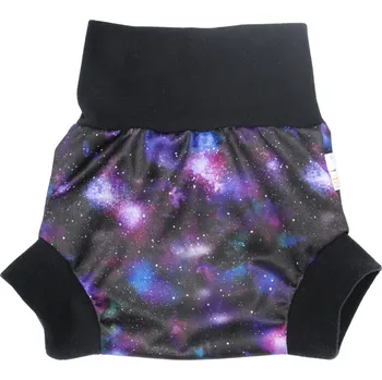 Plenkové kalhoty Breberky Natahovací svrchní kalhotky PUL - Tajemství vesmíru VELIKOST: S (4-7kg)