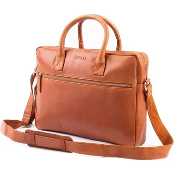 Pánská aktovka Pánská kožená taška na notebook 15,6 SGL-105 hnědá, SEGALI