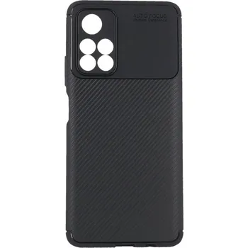 Pouzdro na mobilní telefon Kryt Carbon Elite Xiaomi Poco M4 Pro 5G černý (obal neboli pouzdro na Xiaomi Poco M4 Pro 5G)