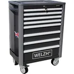 Montážní vozík profesionální kvality s 8 zásuvkami (černý), Welzh (Welzh Werkzeug)
