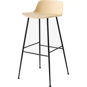 Barová židle &Tradition Barová stolička Rely HW86, black/beige sand