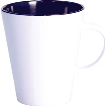 Hrnek LINEA bílo-modrý