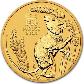 Zlatá mince 1 Oz Lunar Series III Year of the Mouse 2020