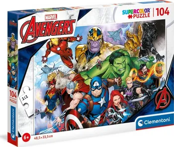 Puzzle Clementoni Supercolor Puzzle Marvel Avengers 104 dílků