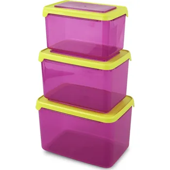 3 ks SILIBOX, sada tří boxů se silikonovým těsněním 950 +1600 +2500 ml