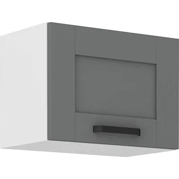 Kuchyňská skříňka Horní skříňka na digestoř LUNNA TMAVĚ ŠEDÁ / BÍLÁ 50 GU-36 1F