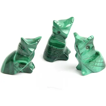 Přírodní kámen Malachit sova cca 20mm