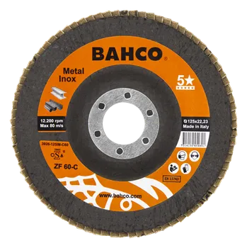 Brusný kotouč Odolný kónický brusný lamelový kotouč BAHCO 3926-125IM-C60 (Balení po 20 kusů)
