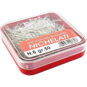 Texi Ocelový špendlík, poniklovaný, 30x0,6 mm (box 50 g)