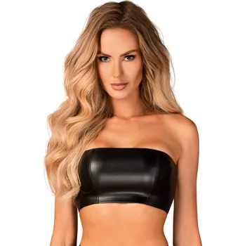 Dámská erotická košilka Jedinečný top Hermeza top black - Obsessive černá M