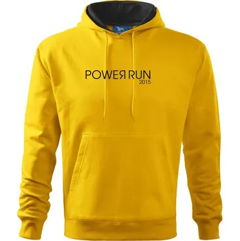 Pánská mikina Power run - Mikina pánská Cape s kapucí - 4XL ( Žlutá )