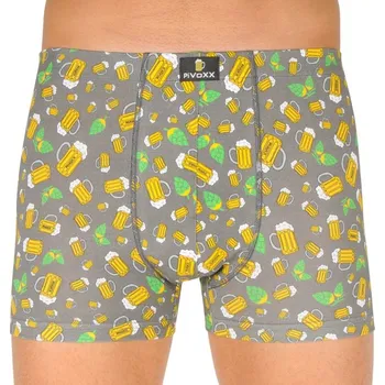 Pánské spodní prádlo Pánské boxerky VoXX vícebarevné (Kevin-pivo/malé šedé) L Možnost vrácení zboží ZDARMA do 120 dnů!