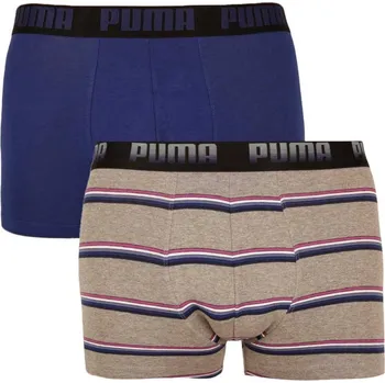 Sada pánského spodního prádla 2PACK pánské boxerky Puma vícebarevné (100001139 002) XL 100001139 002 - šedé s pruhy Možnost vrácení zboží ZDARMA do 120 dnů!