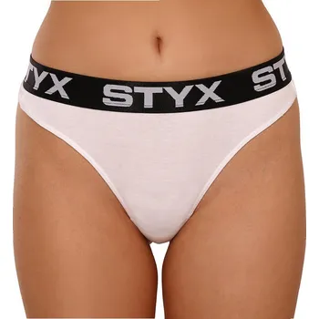 Kalhotky Dámská tanga Styx sportovní guma bílá (IT1061) M Možnost vrácení zboží ZDARMA do 120 dnů!