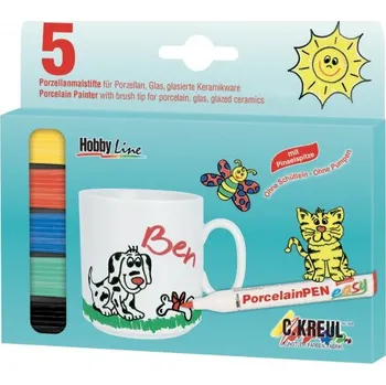 Kreul Sada Fix na porcelán medium JUNIOR 5 ks