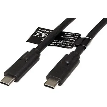 Datový kabel ROLINE USB4 20Gbps kabel USB C(M) - USB C(M), PD 100W, 2m, černý - 11.02.9083