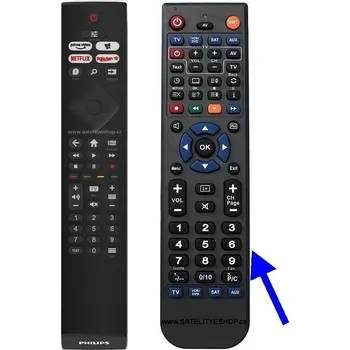 Philips 55PUS7506 náhradní dálkový ovladač