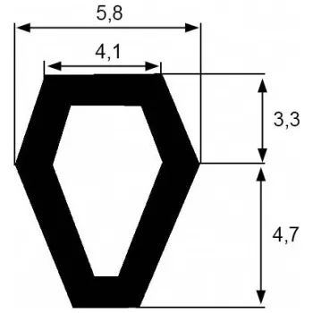 Příslušenství k oknu DAB Trade Těsnění KA-55 měkké (TPS)