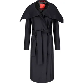 Dámská bunda MAX&Co. Vlněný kabát TINGERE | Barva:tmavě modrá | Velikost:XS