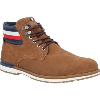 Pánská zimní obuv Tommy Hilfiger Kůžoné boty OUTDOOR | Barva:koňakový | Velikost:41