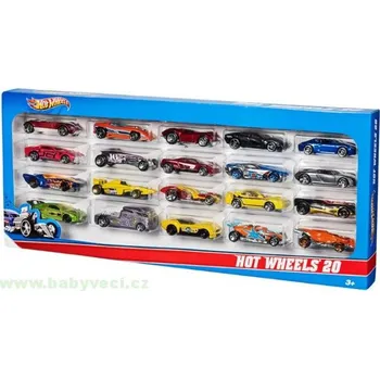 Sada 20 kusů hot wheels autíček > varianta 20ks