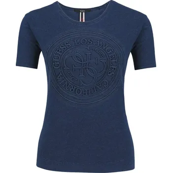 GUESS JEANS Halenka TRADEMARK | Barva:tmavě modrá | Velikost:S