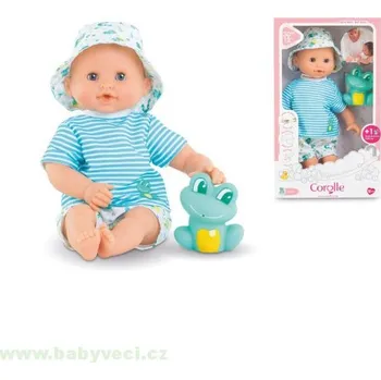 Panenka Panenka na koupání Corolle s mrkacími očima a žabkou 30 cm > varianta chlapeček a žabka