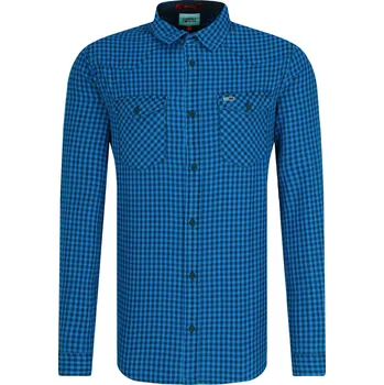 Pánská košile Tommy Jeans Košile TJM GINGHAM WESTERN | Barva:modrý | Velikost:XXL
