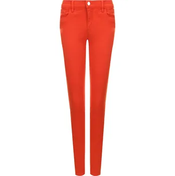 Dámské kalhoty boss Džíny Nafice Zip | Barva:oranžový | Velikost:28