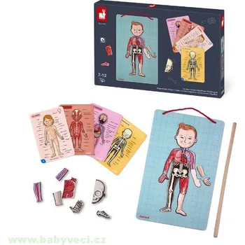 Magnetická kreslící tabulka Magnetická skládačka Lidské tělo Bodymagnet > varianta bodymagnet