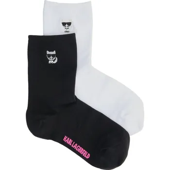 Dámské ponožky Karl Lagerfeld Ponožky 2-pack K/Ikonik Choupette | Barva:černý | Velikost:35-38, 35/38
