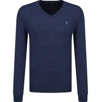Pánský svetr POLO RALPH LAUREN Vlněný svetr | Barva:tmavě modrá | Velikost:XXL