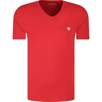 GUESS JEANS Tričko CORE | Barva:červený | Velikost:L